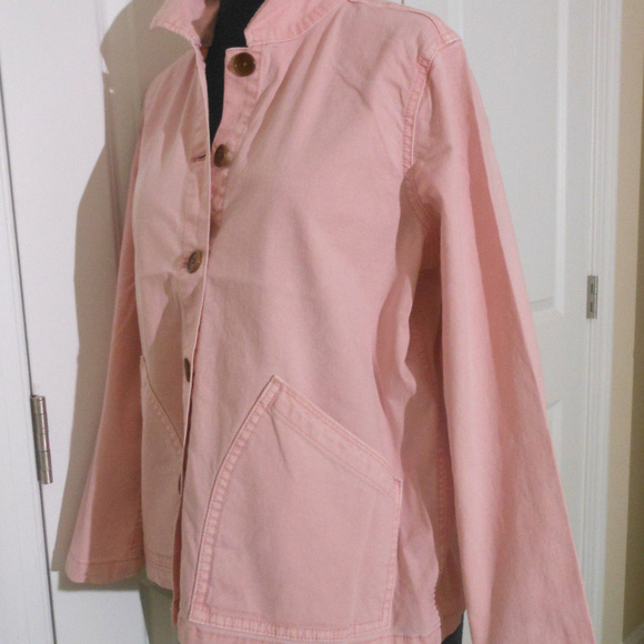 J CREW Garment Dyed Chino Swing Jacket S Pink NWT - Picture 8 of 8